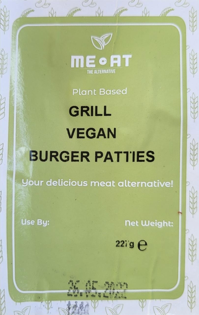 Fotografie - Grill Vegan Burger Patties Meoat