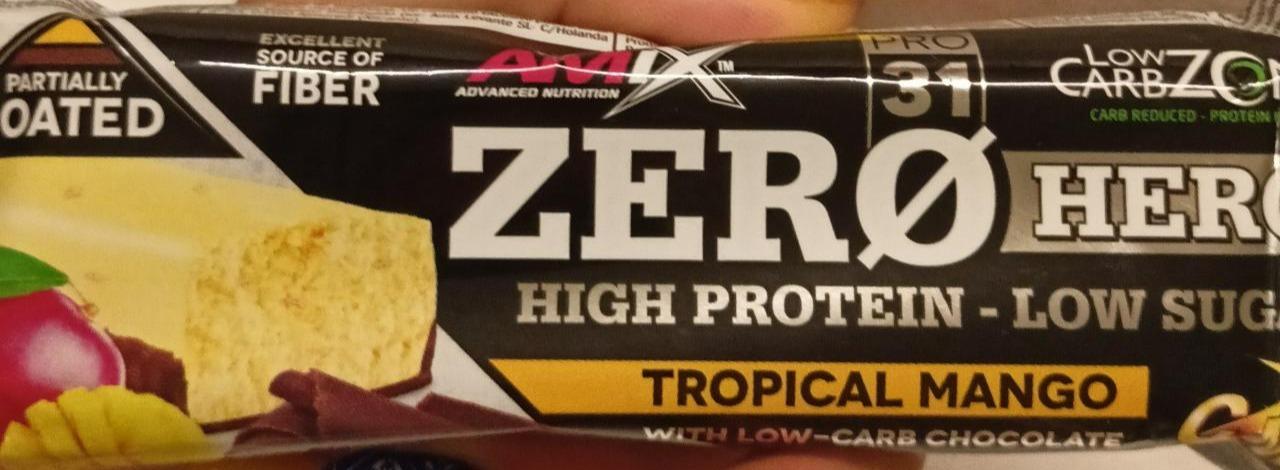 Fotografie - Zero Hero High Protein Tropical Mango Amix Nutrition