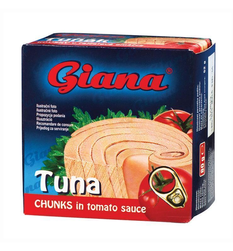 Fotografie - Tuňák kousky v rajčatové omáčce Giana