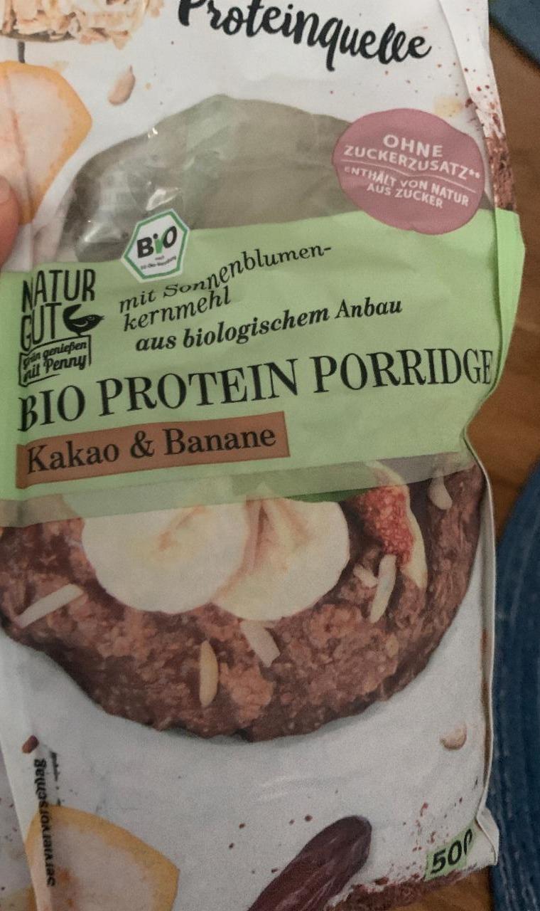 Fotografie - Bio Protein Porridge Kakao & Banane Natur Gut
