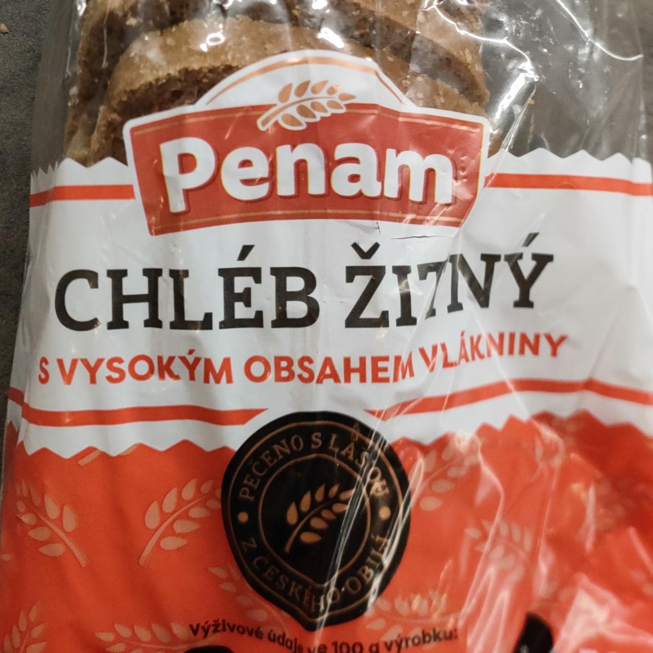 Fotografie - Chléb žitný, krájený Penam