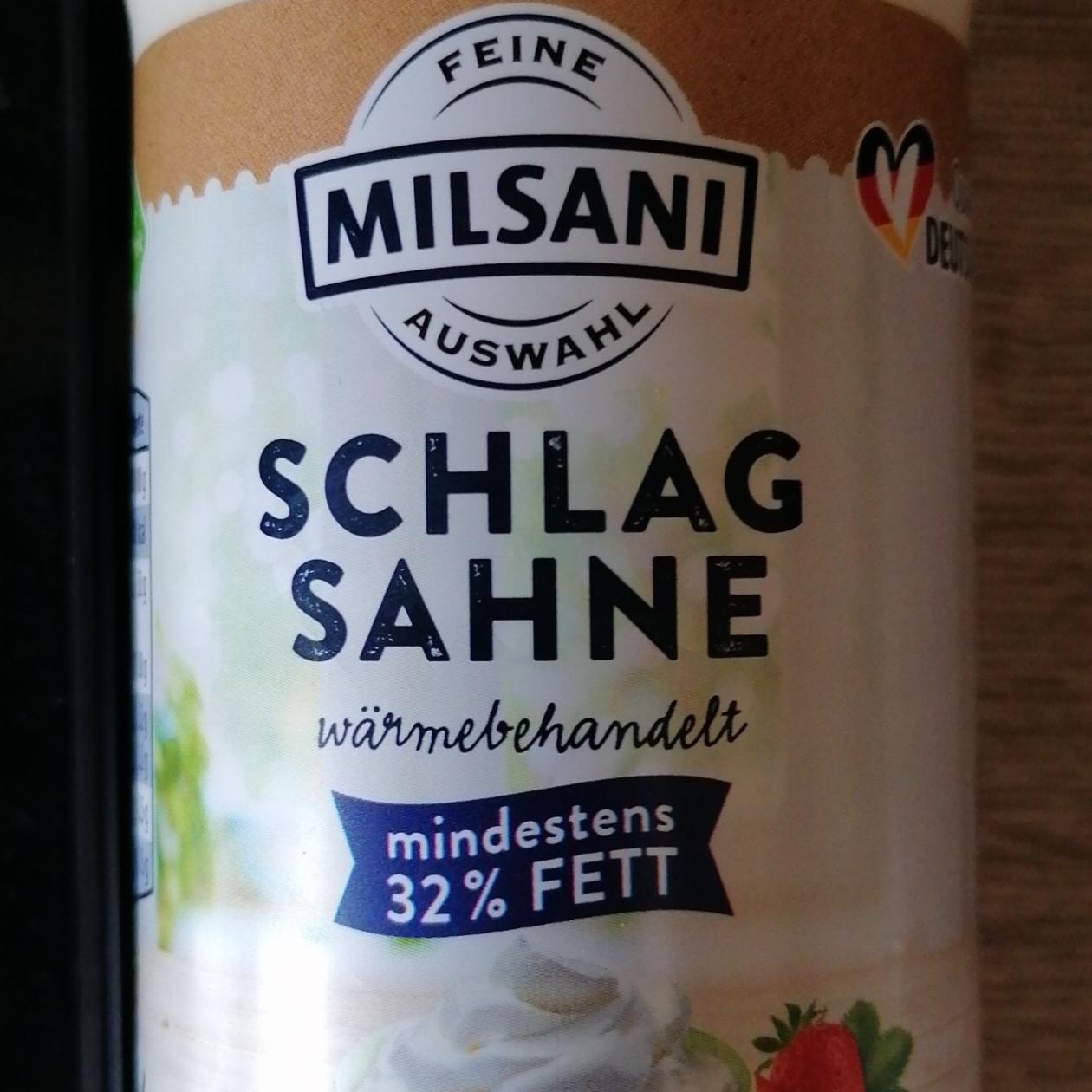 Fotografie - Schlag Sahne 32% fett Milsani