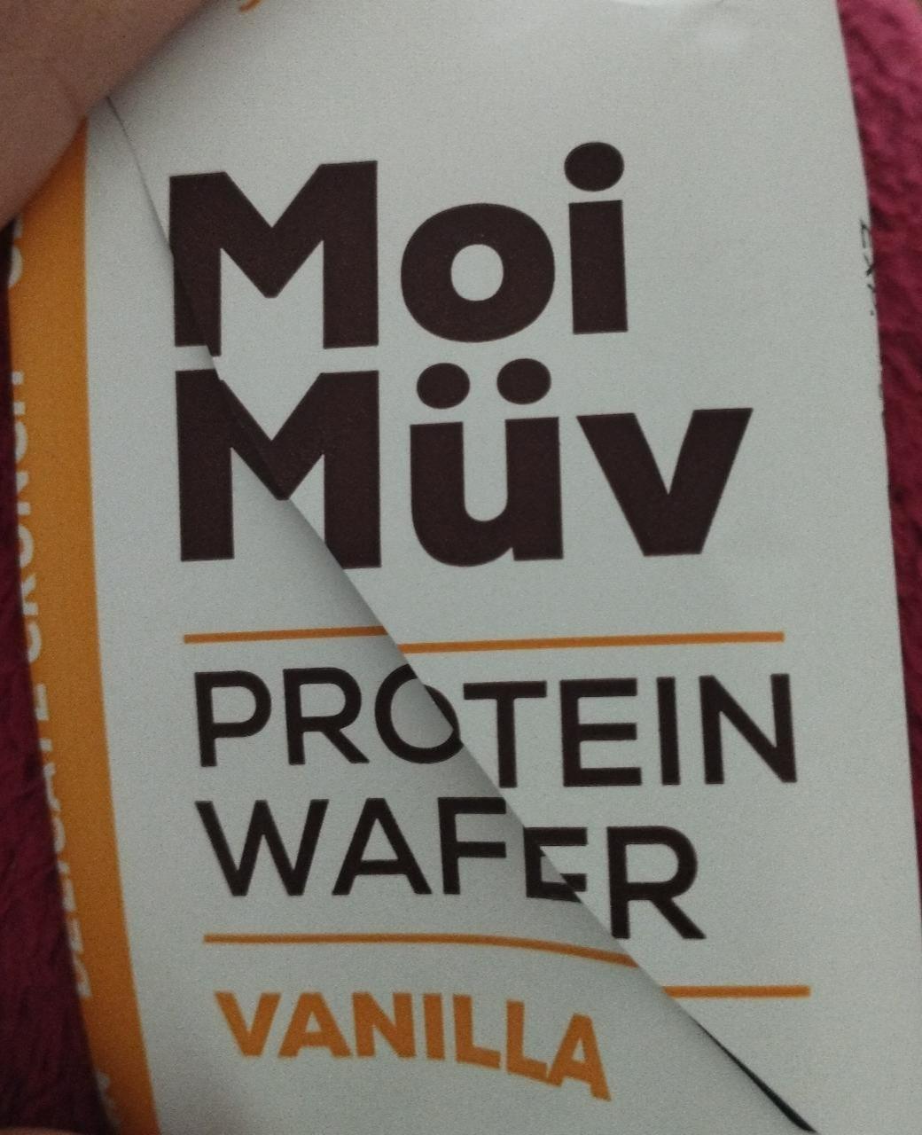 Fotografie - Moi Müv Protein wafer vanilla GymBeam
