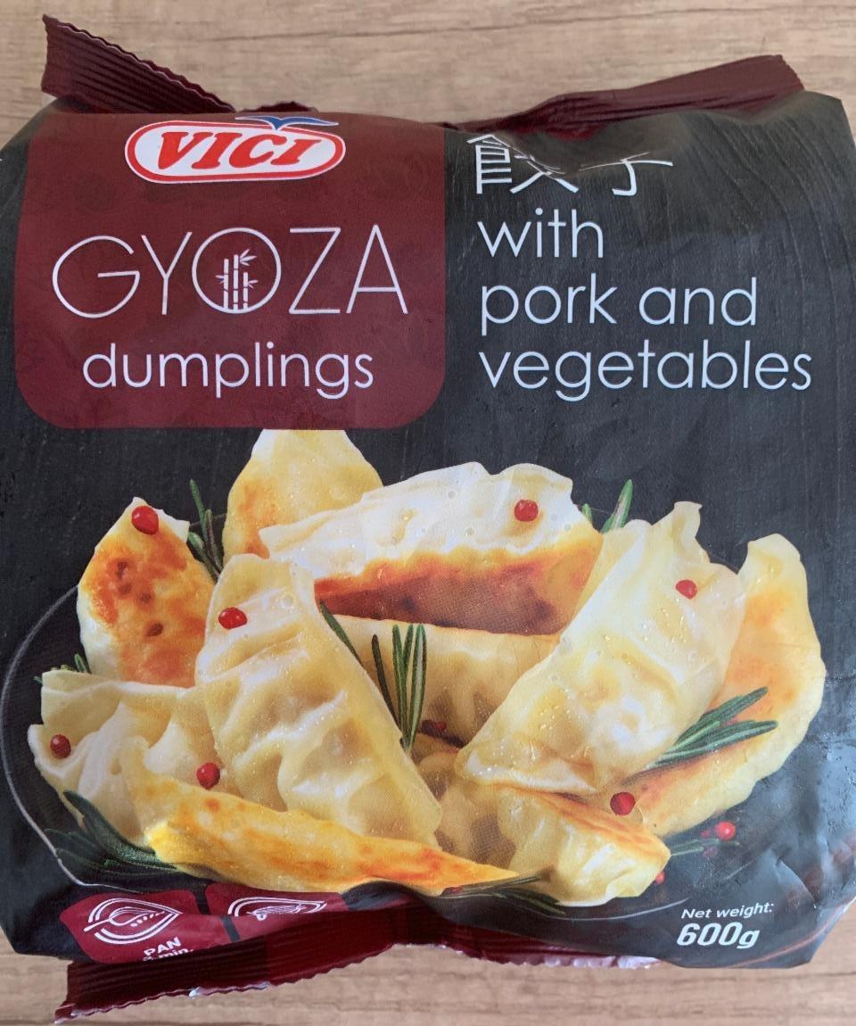 Fotografie - Gyoza dumplings with pork and vegetables Vici
