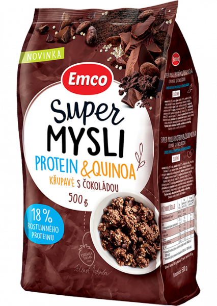 Fotografie - Super mysli protein & quinoa křupavé s čokoládou Emco