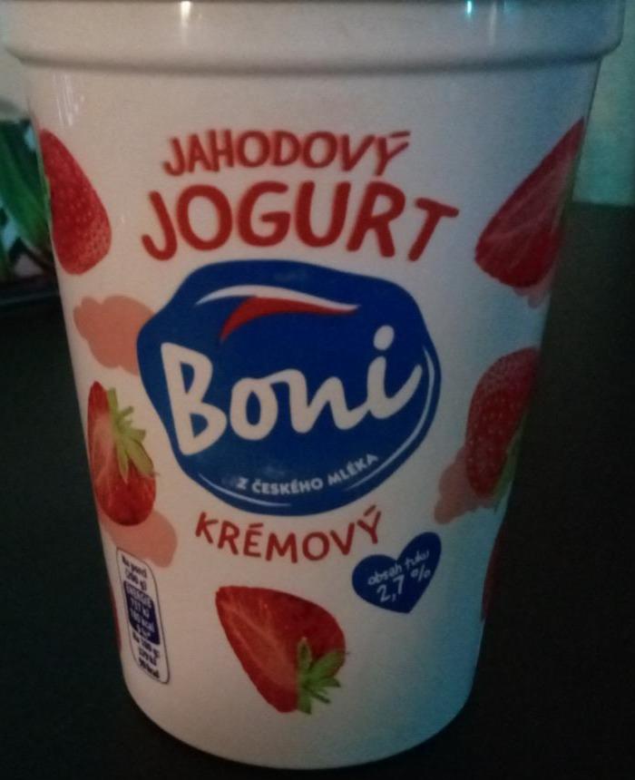 Fotografie - Jogurt jahodový krémový Boni