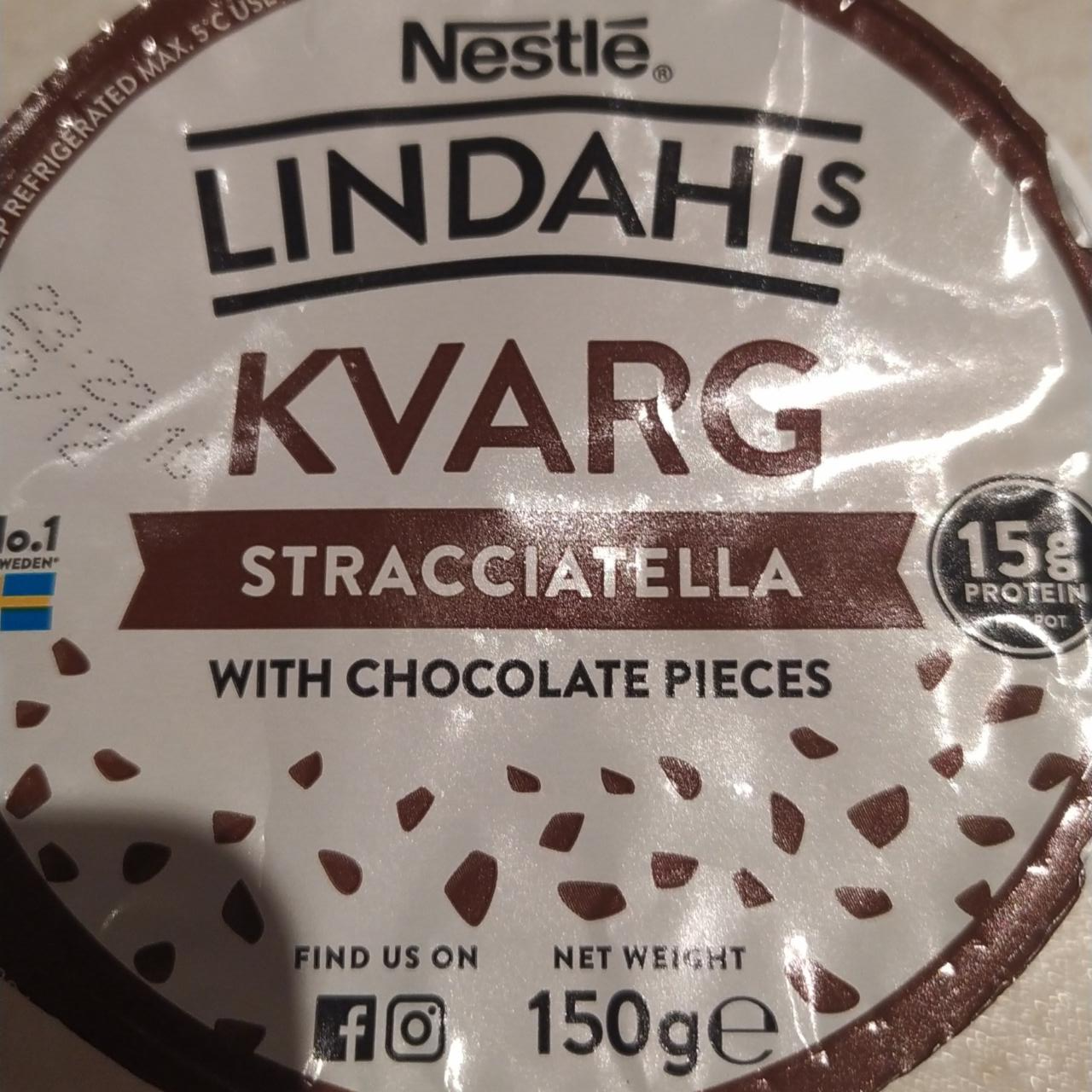 Fotografie - Kvarg stracciatella with chocolate pieces Lindahls
