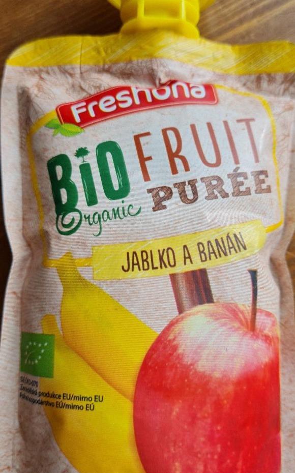 Fotografie - Bio Organic Fruit Purée jablko a banán Freshona