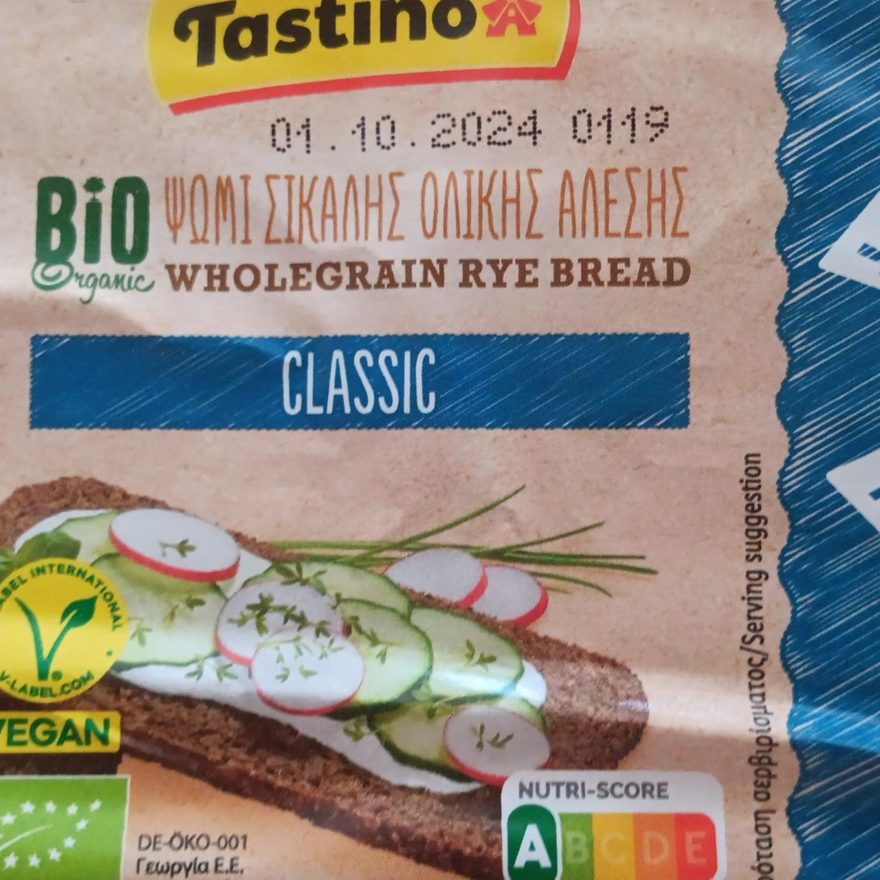 Fotografie - Bio Organics wholemeal rye bread classic Tastino