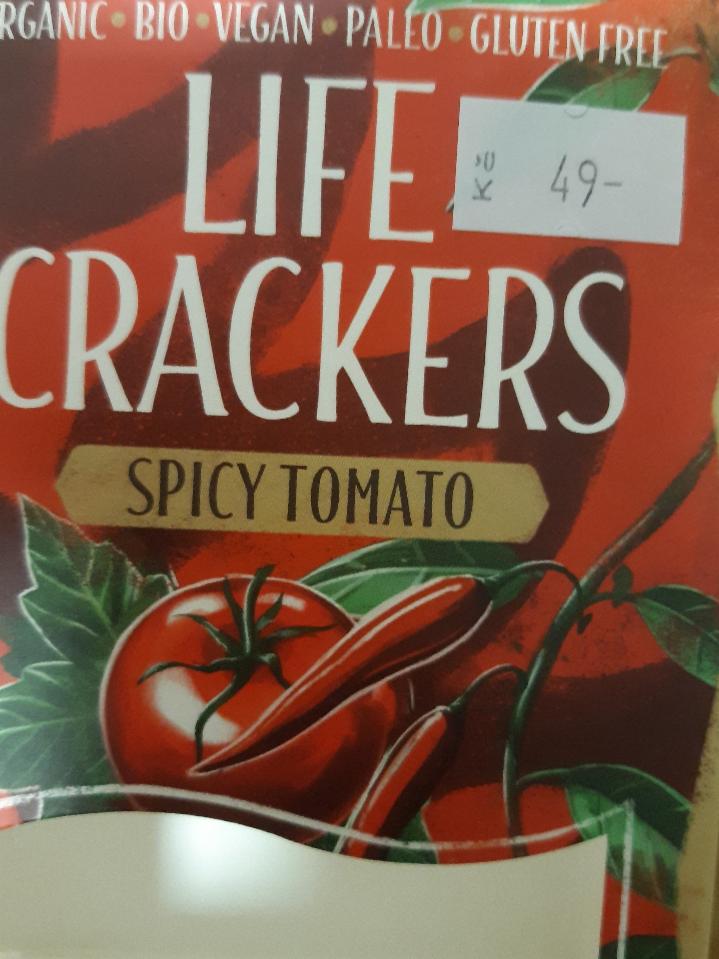 Fotografie - Raw Organic Spicy Tomato Life Crackers Lifefood