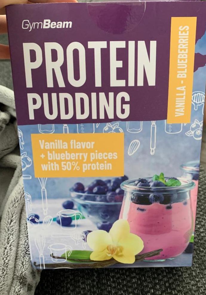 Fotografie - Protein pudding Vanilla Blueberries GymBeam