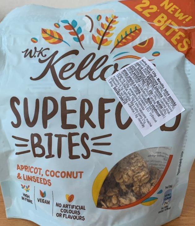 Fotografie - Superfood bites apricot, coconut & linseeds Kellogg's