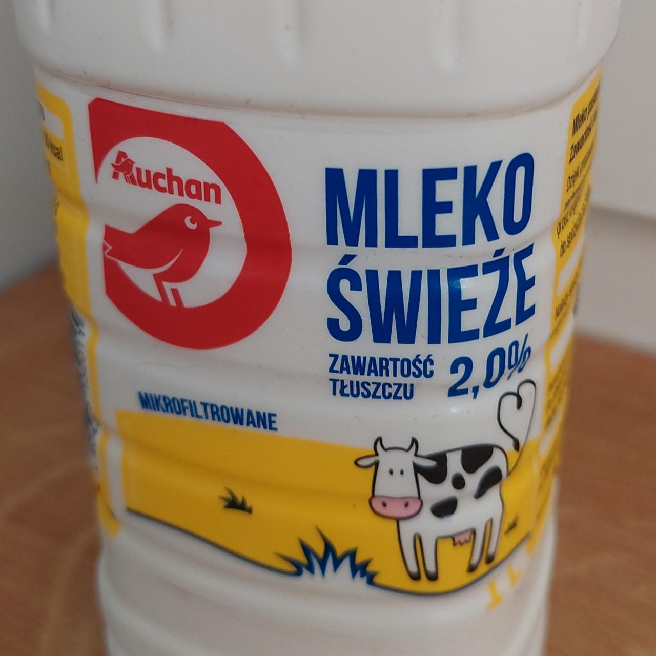 Fotografie - Mleko świeże 2,0% Auchan