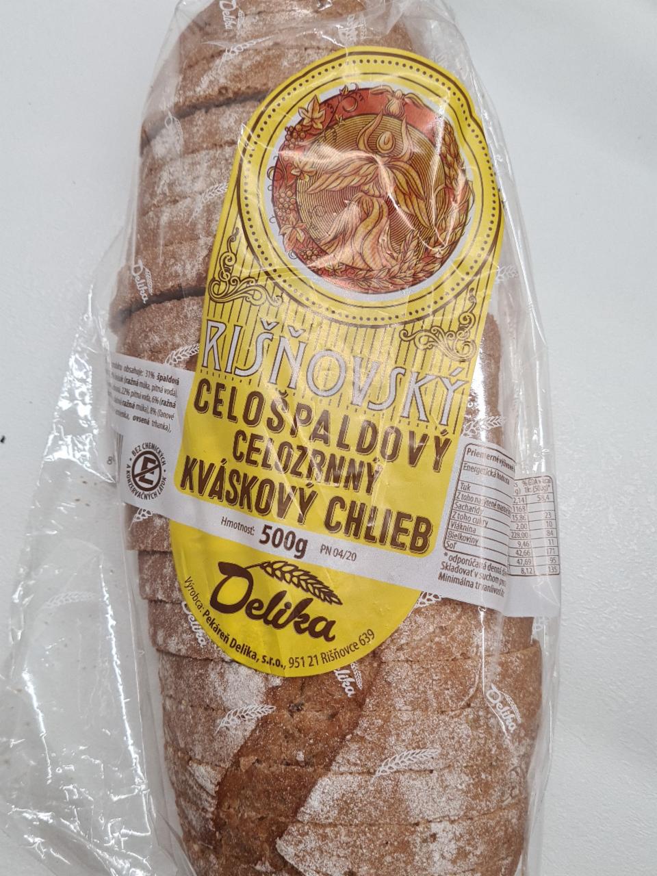 Fotografie - Rišňovský celošpaldový kváskový chlieb Delika