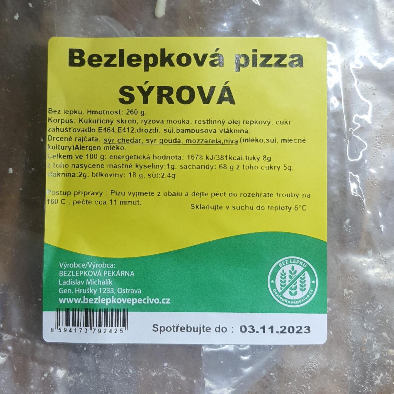 Fotografie - Bezlepková pizza sýrová Michalík