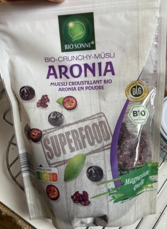 Fotografie - Bio Crunchy Superfood Müsli Aronia BioSonne