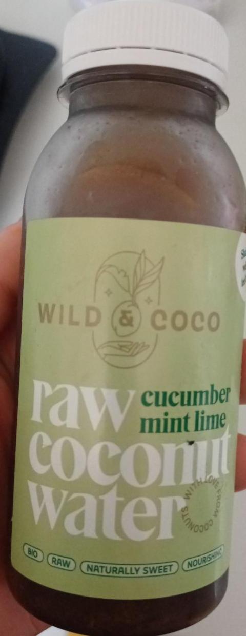 Fotografie - Raw Bio Coconut water Cucumber Mint Lime Wild & Coco
