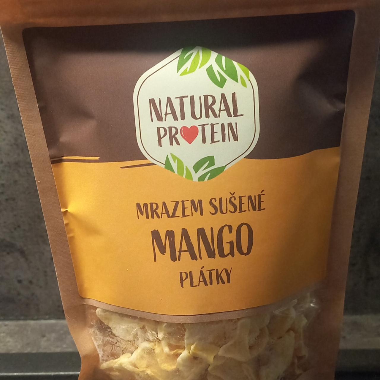 Fotografie - Mrazem sušené mango plátky Natural protein