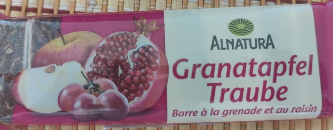 Fotografie - Bio ovocná tyčinka granátové jablko+hroznové víno Alnatura