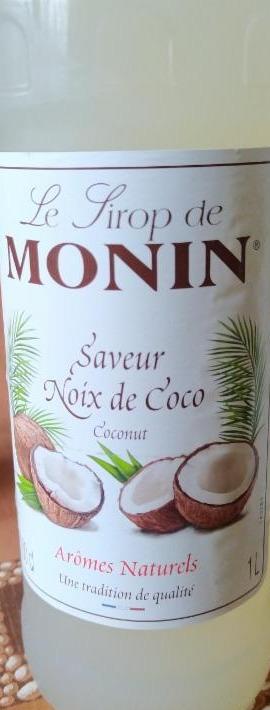 Fotografie - Le Sirup de Monin coconut (sirup s příchutí kokosu) Monin