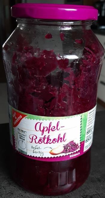 Fotografie - Sterilované sladkokyselé červené zelí s jablky Gut&Günstig