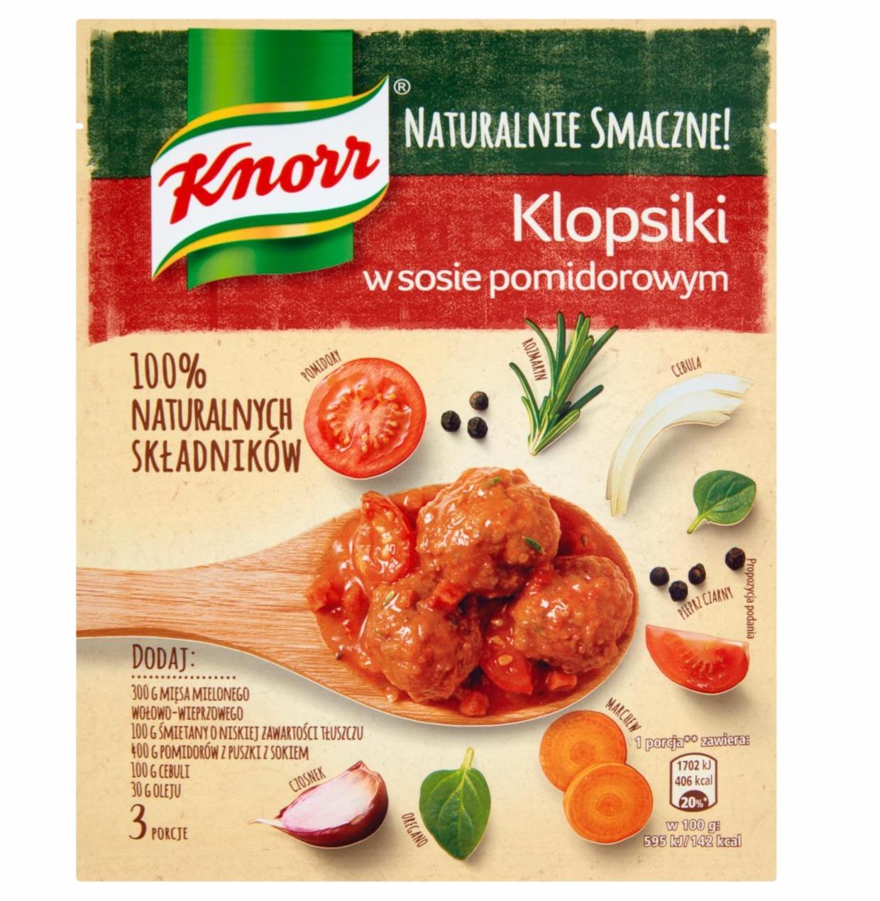 Fotografie - Klopsiki w sosie pomidorowym Knorr