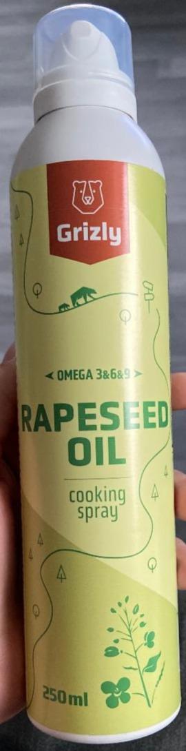 Fotografie - Rapeseed Oil cooking spray Omega 3 & 6 & 9 Grizly