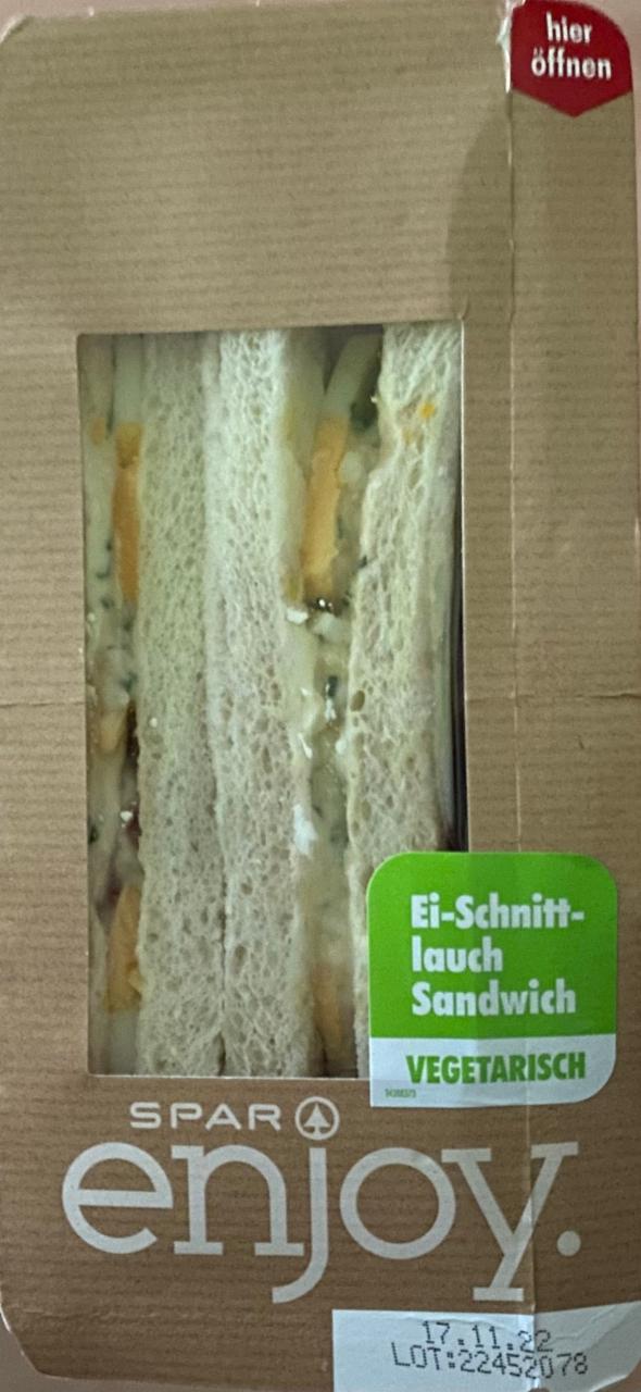 Fotografie - Ei-Schnittlauch Sandwich Spar Enjoy