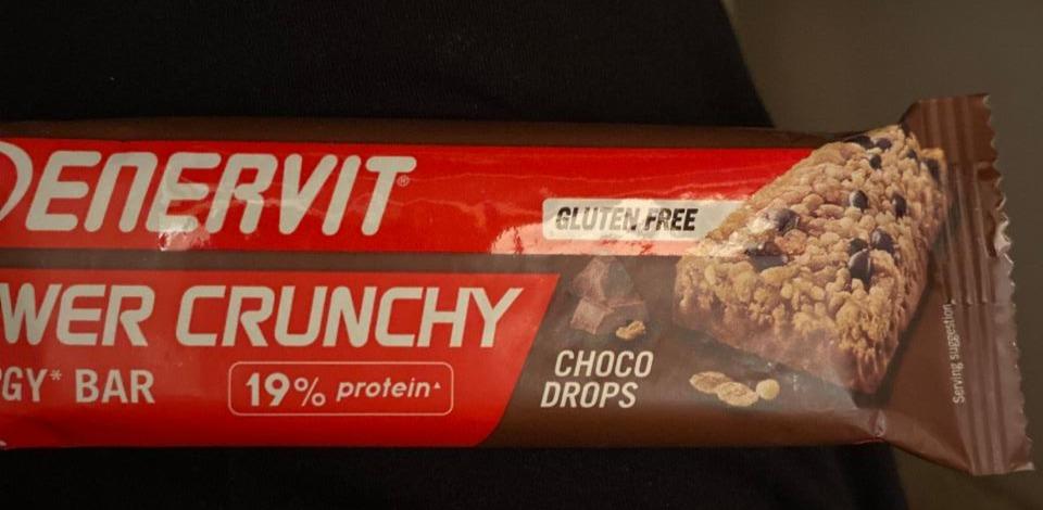 Fotografie - Power crunchy energy bar choco drops Enervit