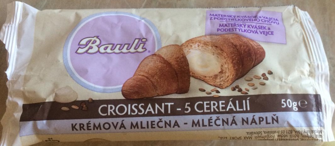 Fotografie - Croissant 5 cereálií mléčná náplň Bauli