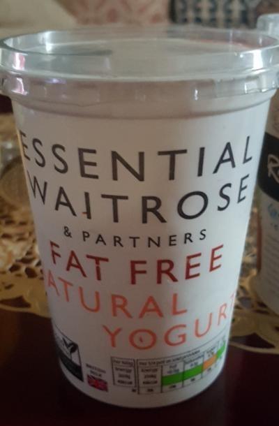 Fotografie - Fat free Natural Yogurt Essential Waitrose