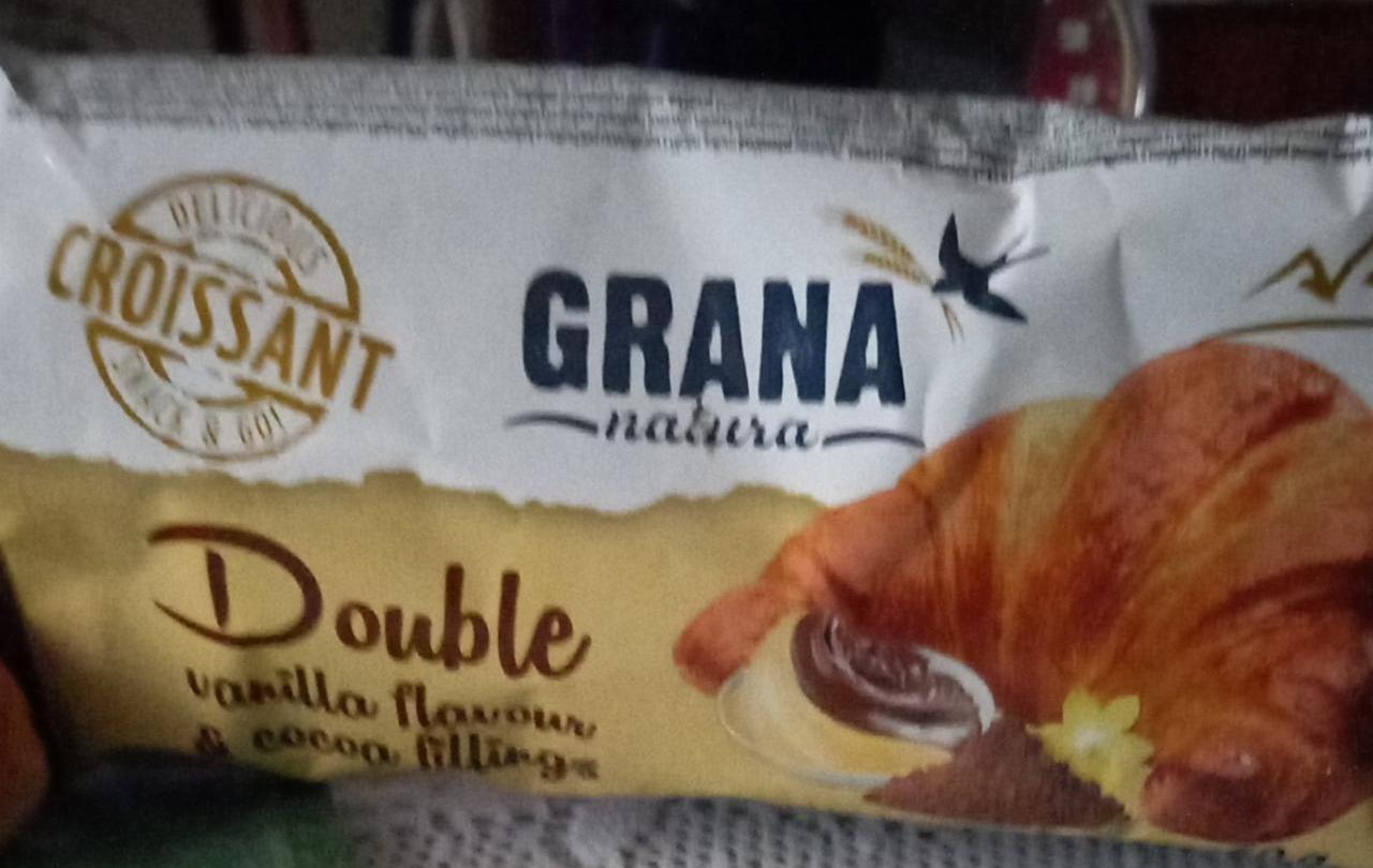 Fotografie - Croissant Double vanilla flavour & cocoa filling Grana natura