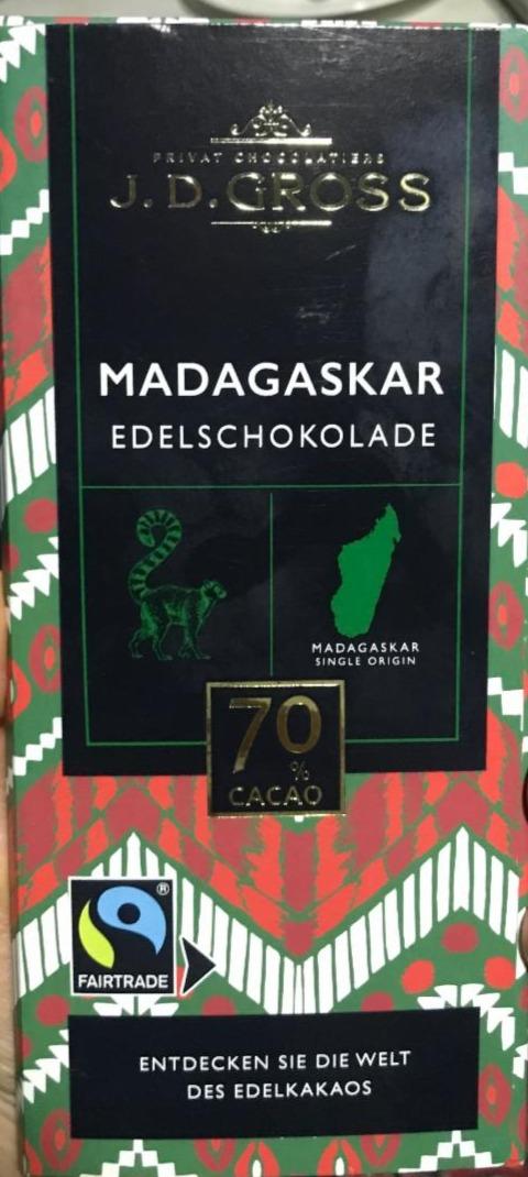Fotografie - Madagascar dark chocolate 70% cocoa J. D. Gross