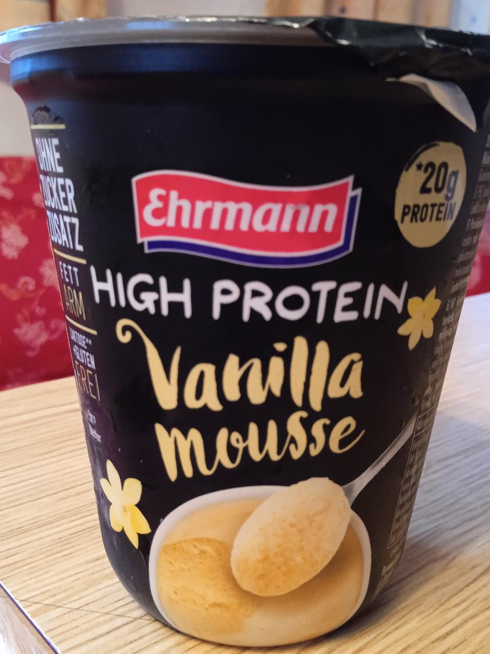 Fotografie - High protein vanilla mousse Ehrmann