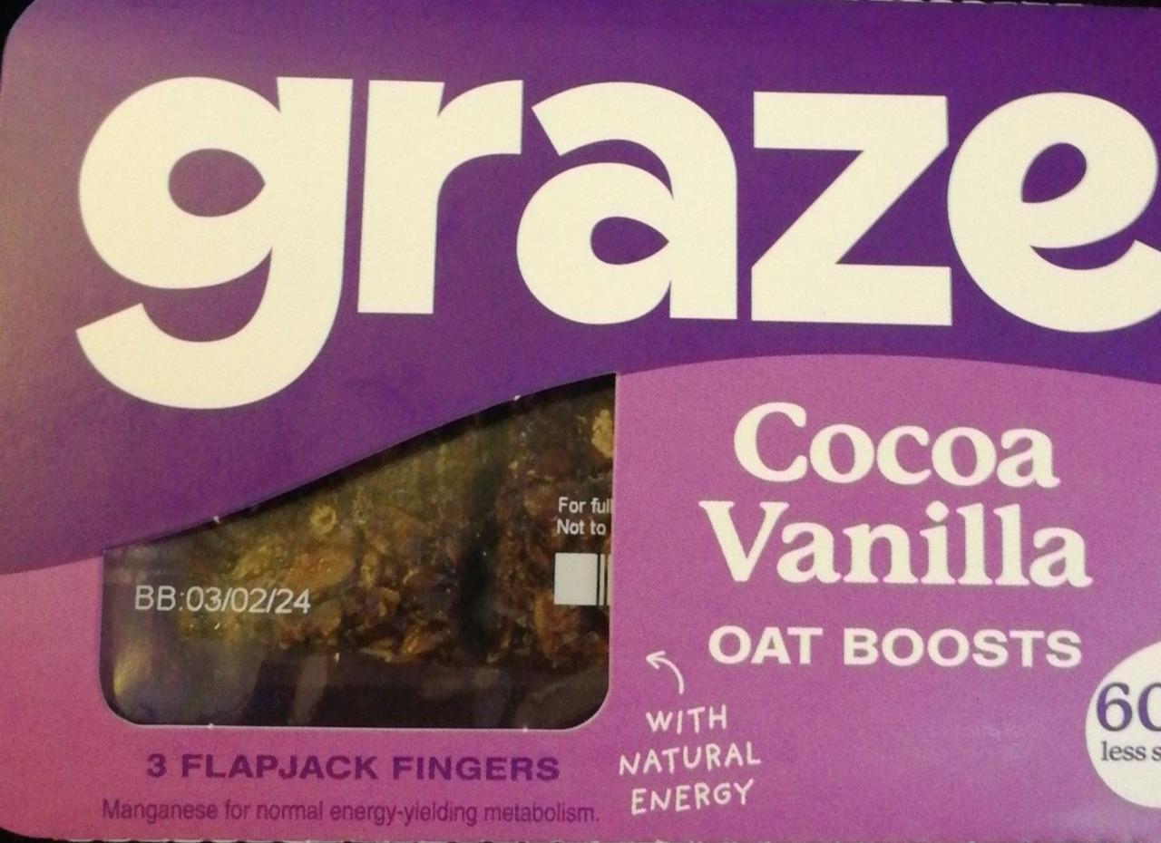 Fotografie - Cocoa Vanilla oat boosts Graze