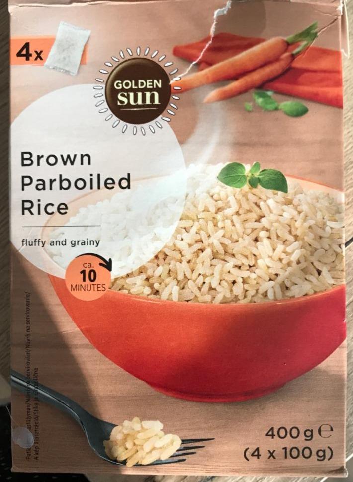 Fotografie - Brown Parboiled Rice Golden Sun
