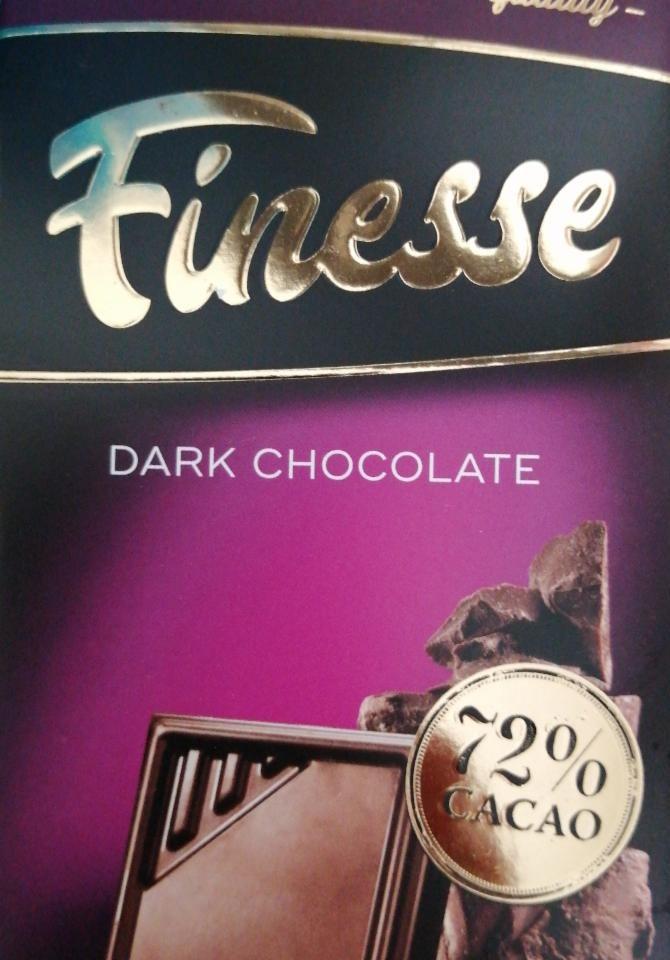 Fotografie - Dark chocolate 72% cacao Finesse