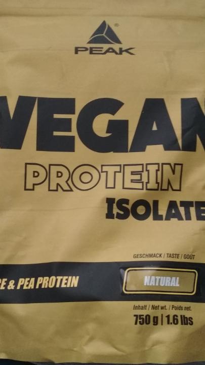 Fotografie - Performance Vegan Protein Isolate Peak
