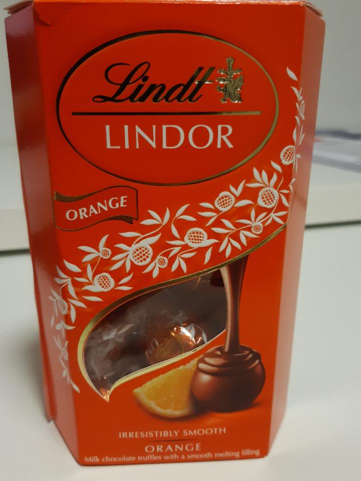 Fotografie - Lindt Lindor Milk Orange Truffles