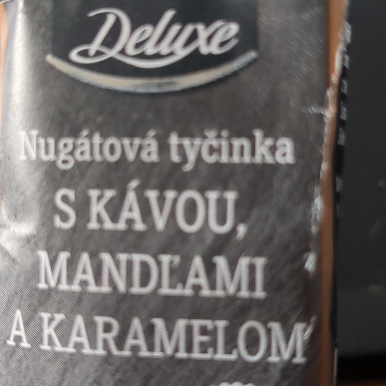 Fotografie - Nugátová tyčinka s kávou, mandľami a karamelom Deluxe