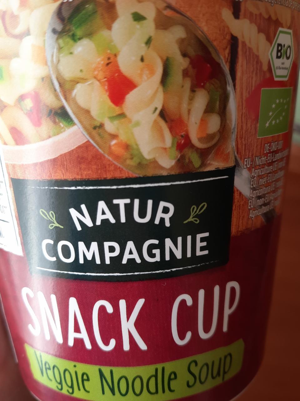 Fotografie - Bio Snack Cup Veggie Noodle Soup Natur Compagnie
