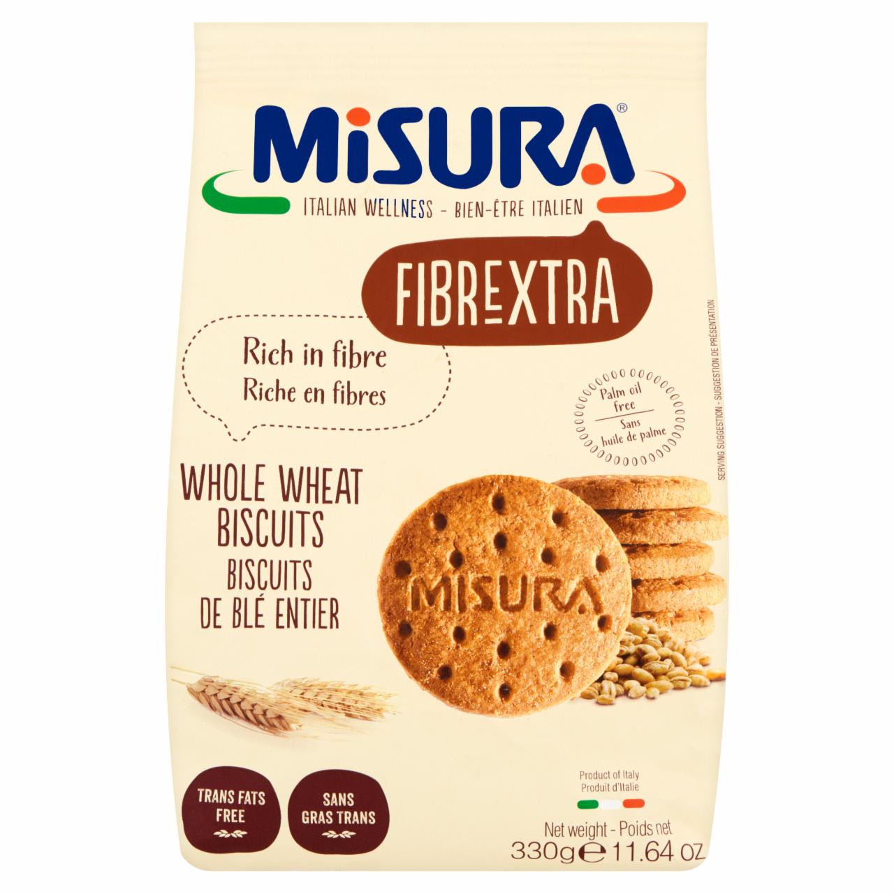 Fotografie - Fibrextra Biscotti Integrali Farina 100% Integrale Misura