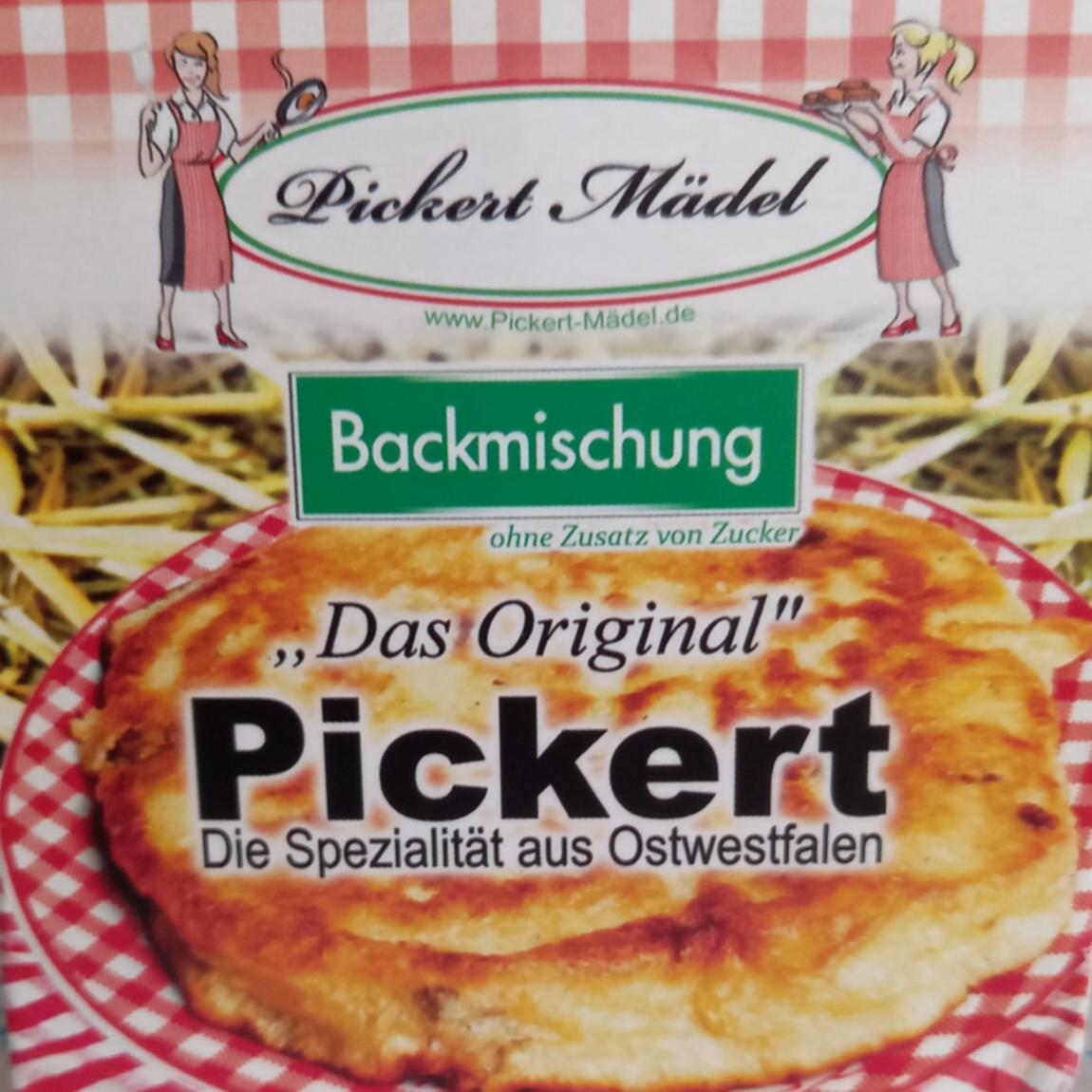 Das Original Pickert Backmischung Pickert Mädel - kalorie, kJ a ...
