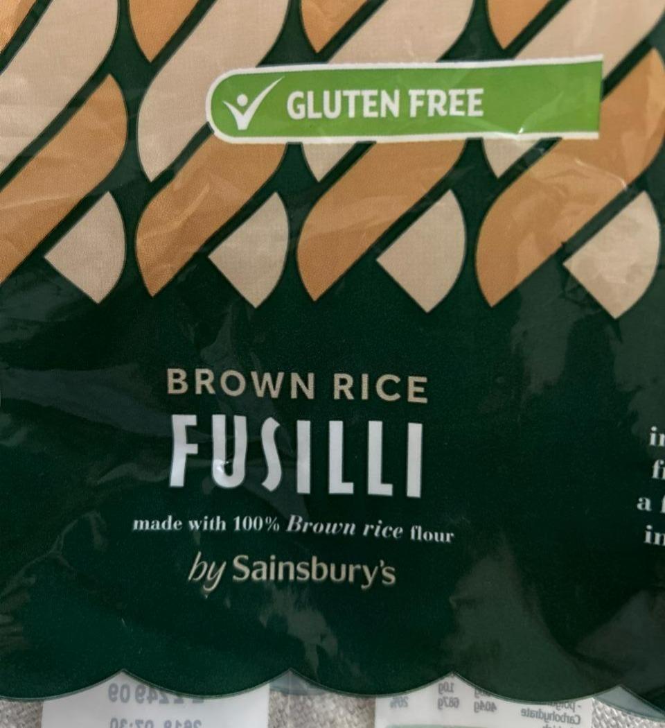 Fotografie - Brown rice fusilli by Sainsbury’s