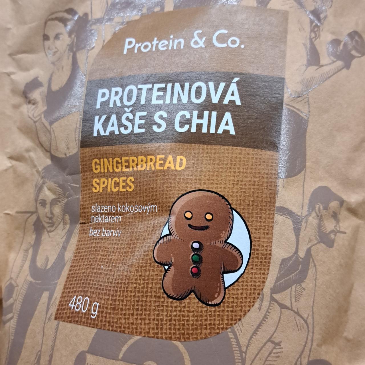 Fotografie - Proteinová kaše s chia Gingerbread spices Protein & Co.