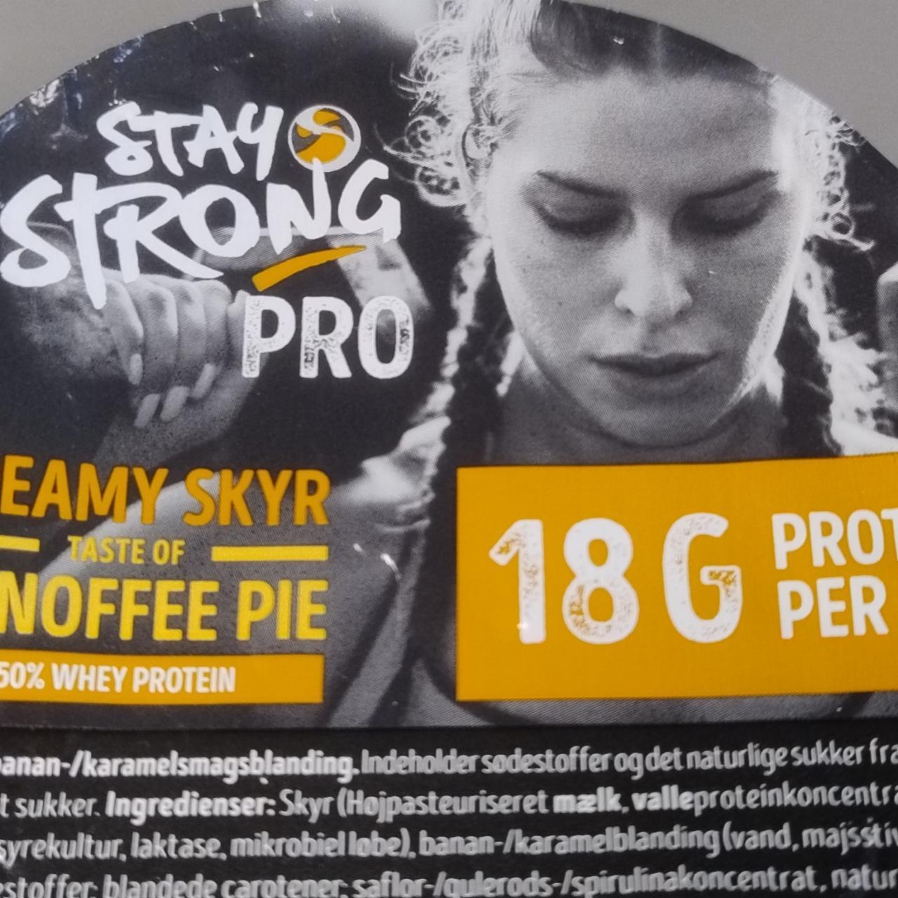 Fotografie - PRO Creamy Skyr taste of Banoffee Pie Stay Strong
