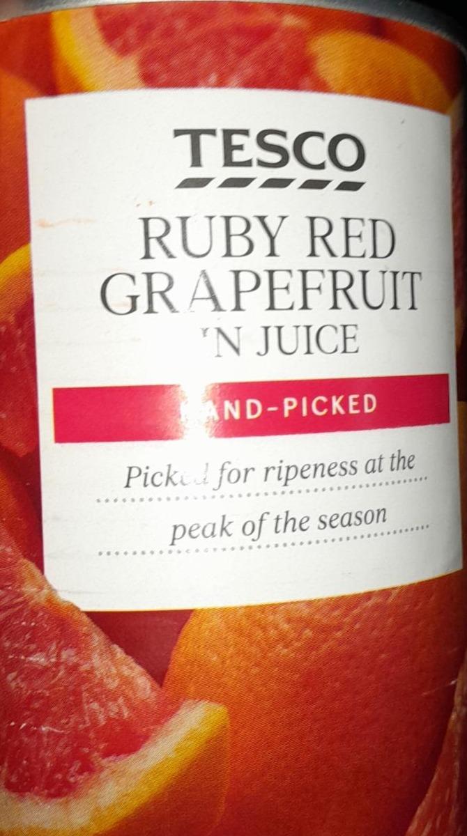 Fotografie - Ruby Red Grapefruit in juice Tesco