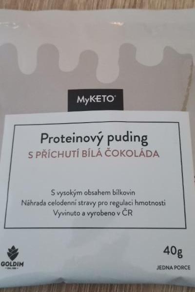 Fotografie - Proteinový puding s příchutí bílá čokoláda MyKeto