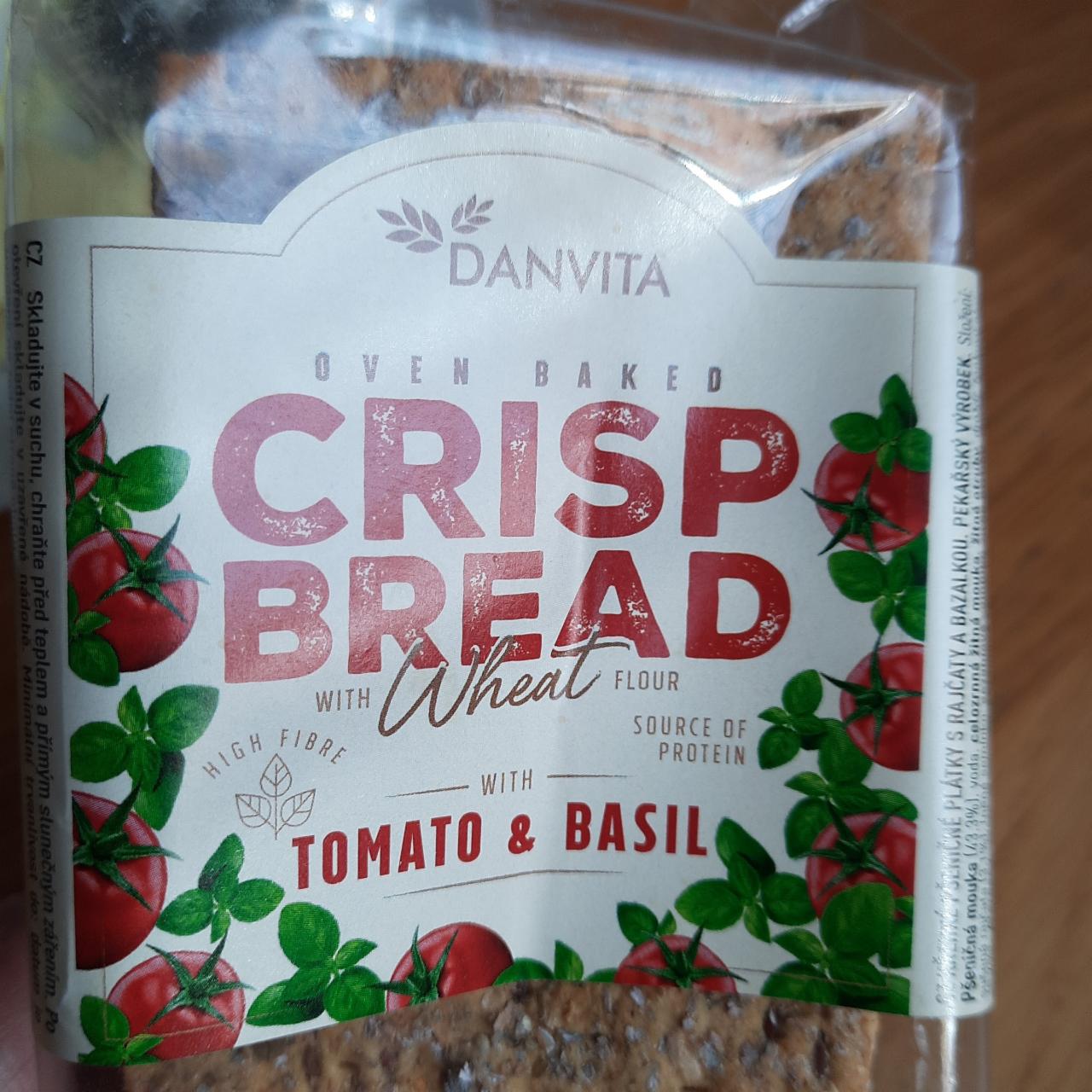 Fotografie - Crisp Bread Wheat with Tomato & Basil DanVita