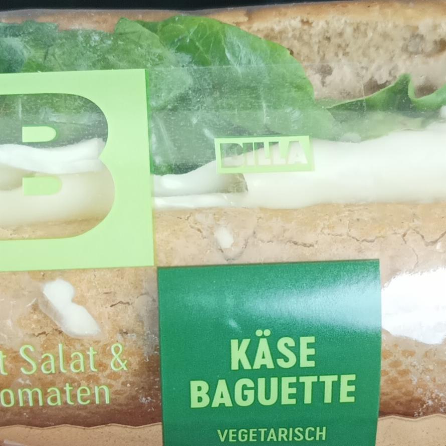 Fotografie - Käse baguette mit Salat & Tomaten Billa